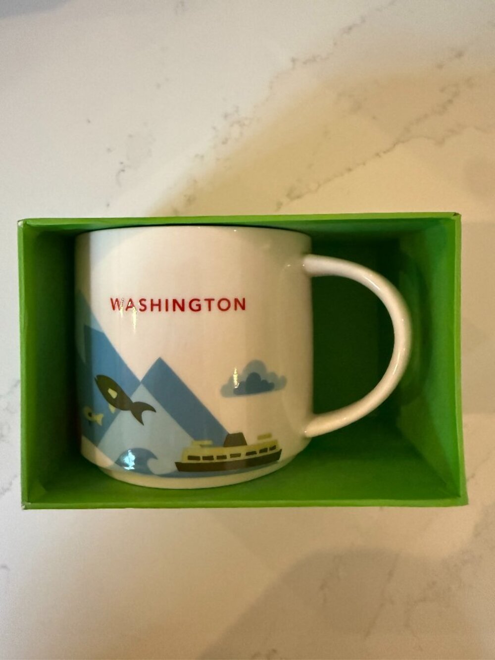 NWOT Starbucks You Are Here Collection Mug - Washington